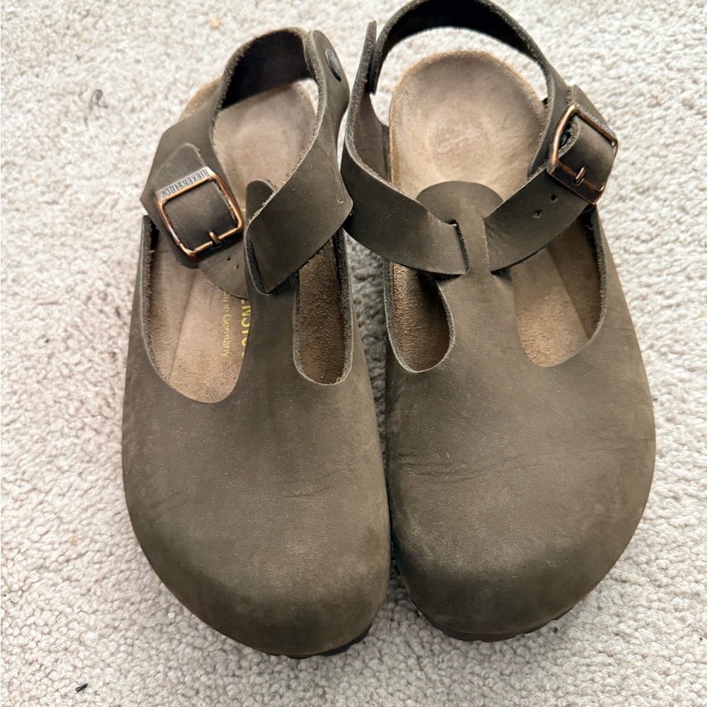 Birkenstock Bonn Mary Jane Sandals Dark brown like new size 37